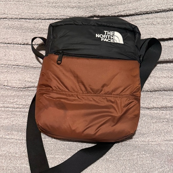 The North Face Handbags - The North Face Black and Brown Messenger Bag